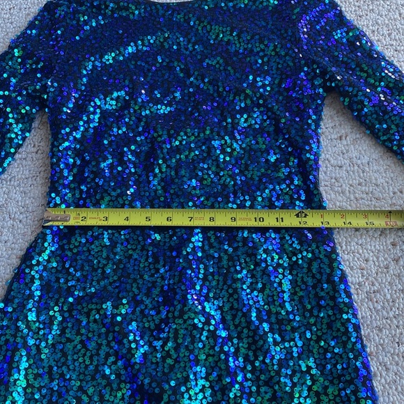 Low Back Bodycon Sequin Dress H&M small bling Taylor swift beyonce bling - Picture 7 of 14